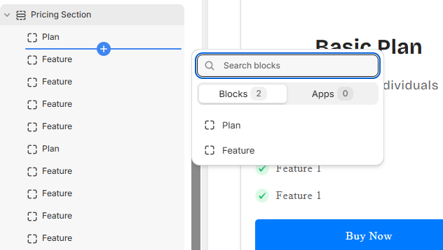 Dynamic Custom Pricing Theme Section