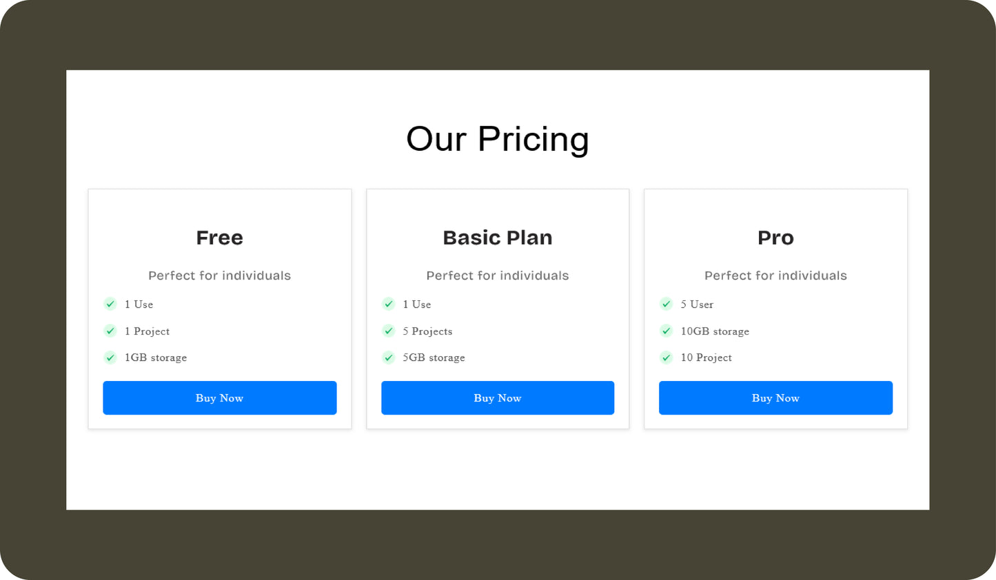 Dynamic Custom Pricing  Theme Section